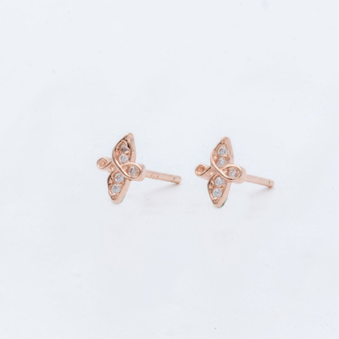 Petite Butterfly Sparkle Stud Earrings