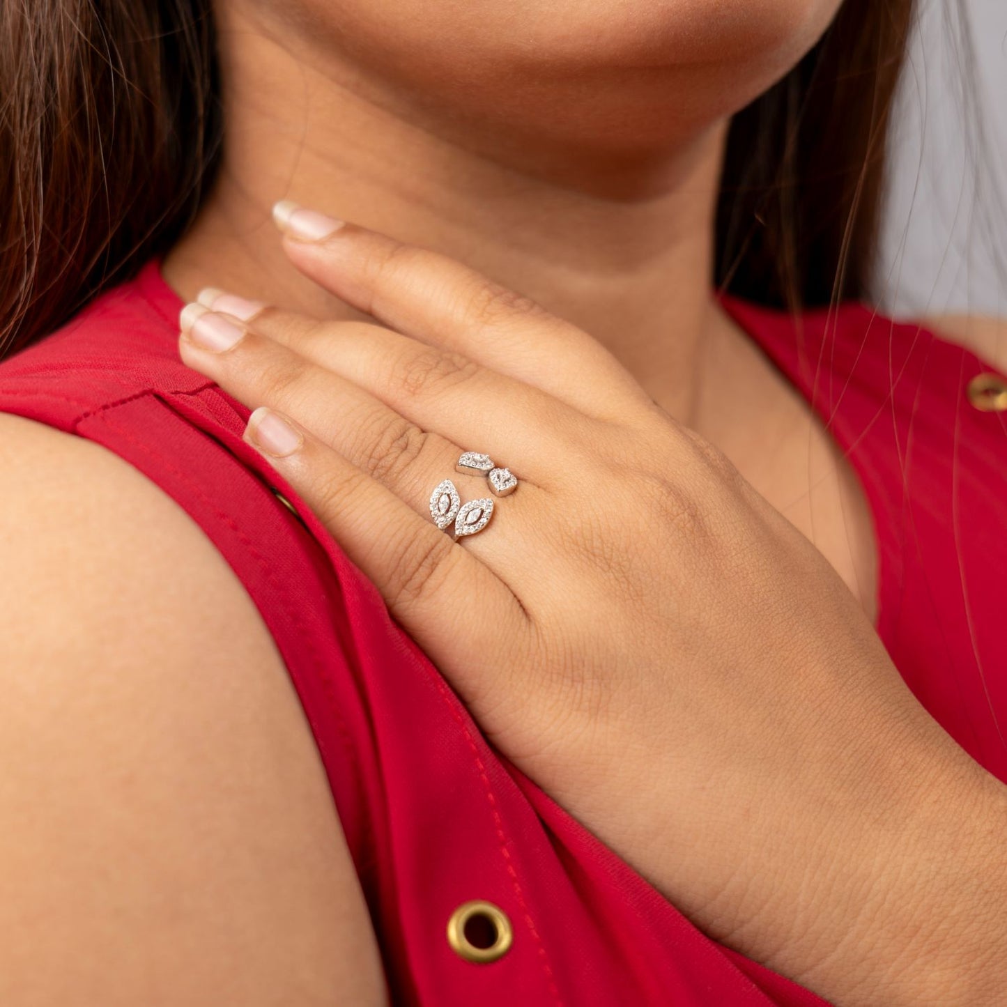 Quad Marquise Leaf Ring