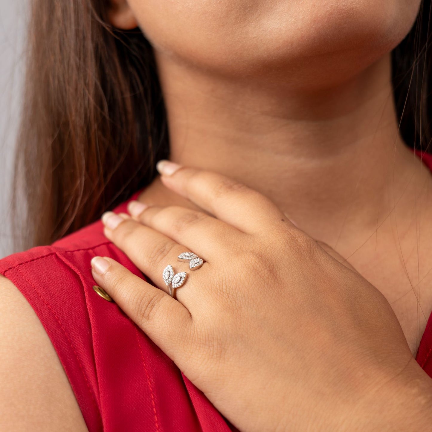 Quad Marquise Leaf Ring