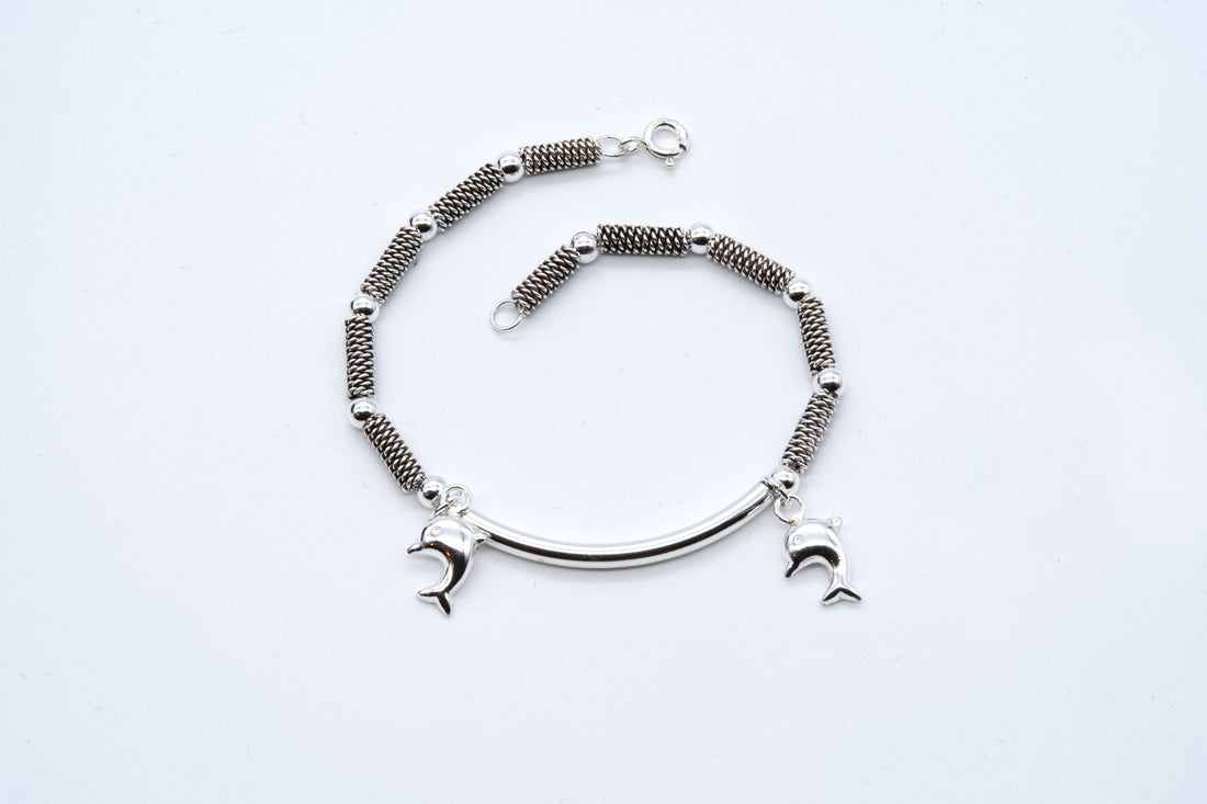 Dolphin Duo Charm Bracelet