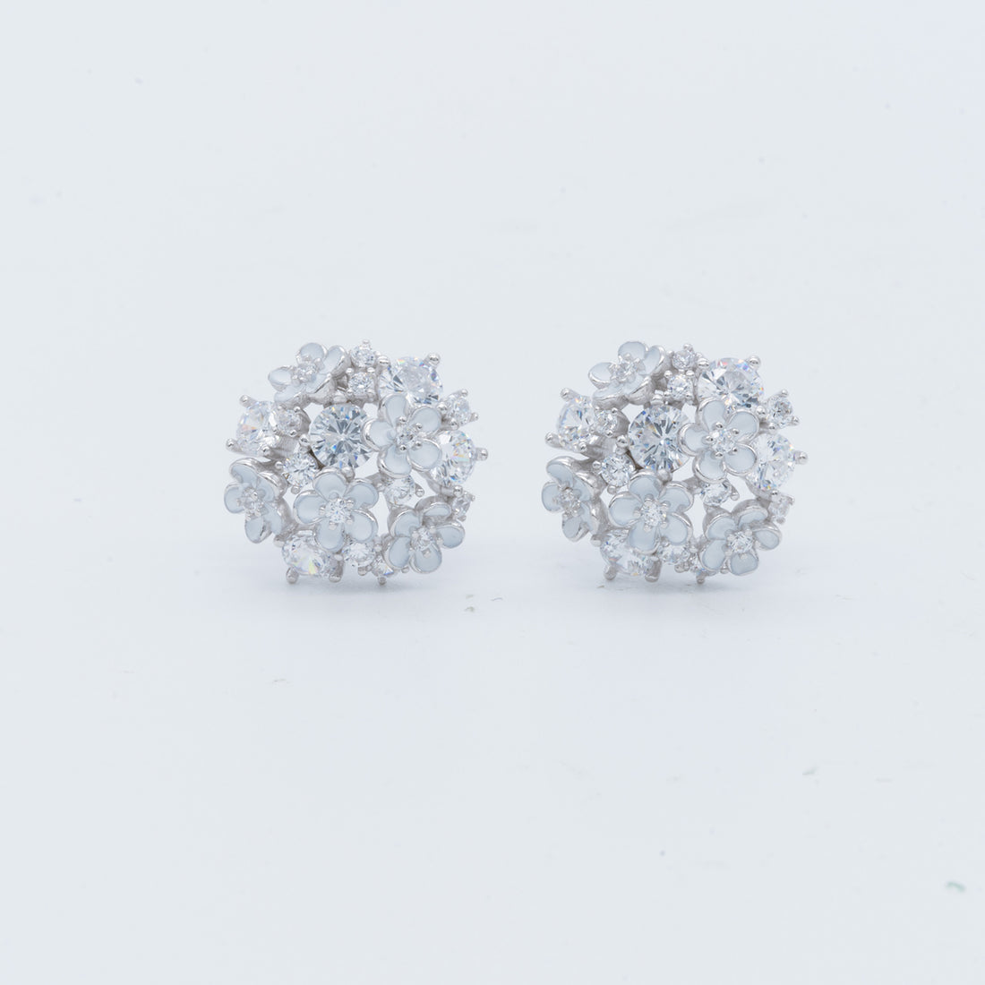 Blossom Cluster CZ Earrings