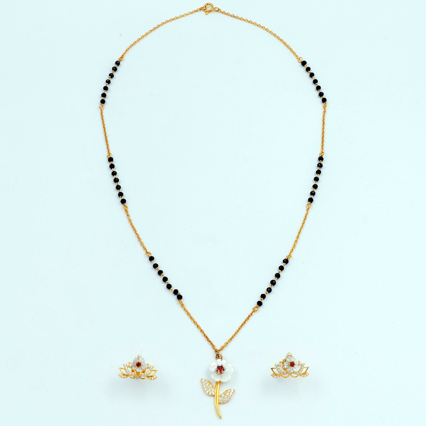 Blooming Flower Mangalsutra Set