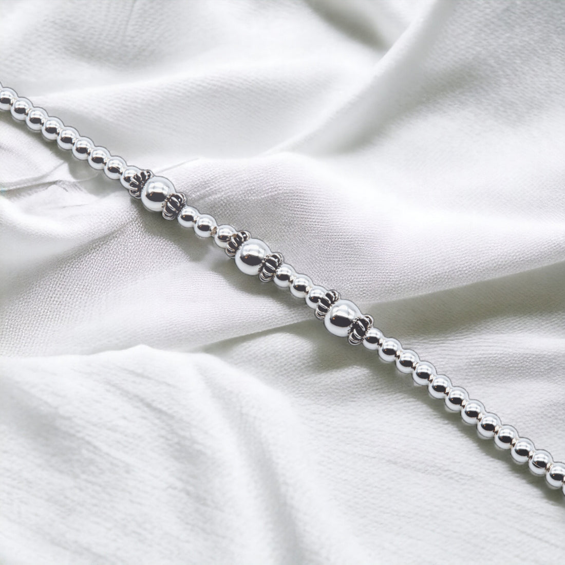 Silver Bead Bracelet