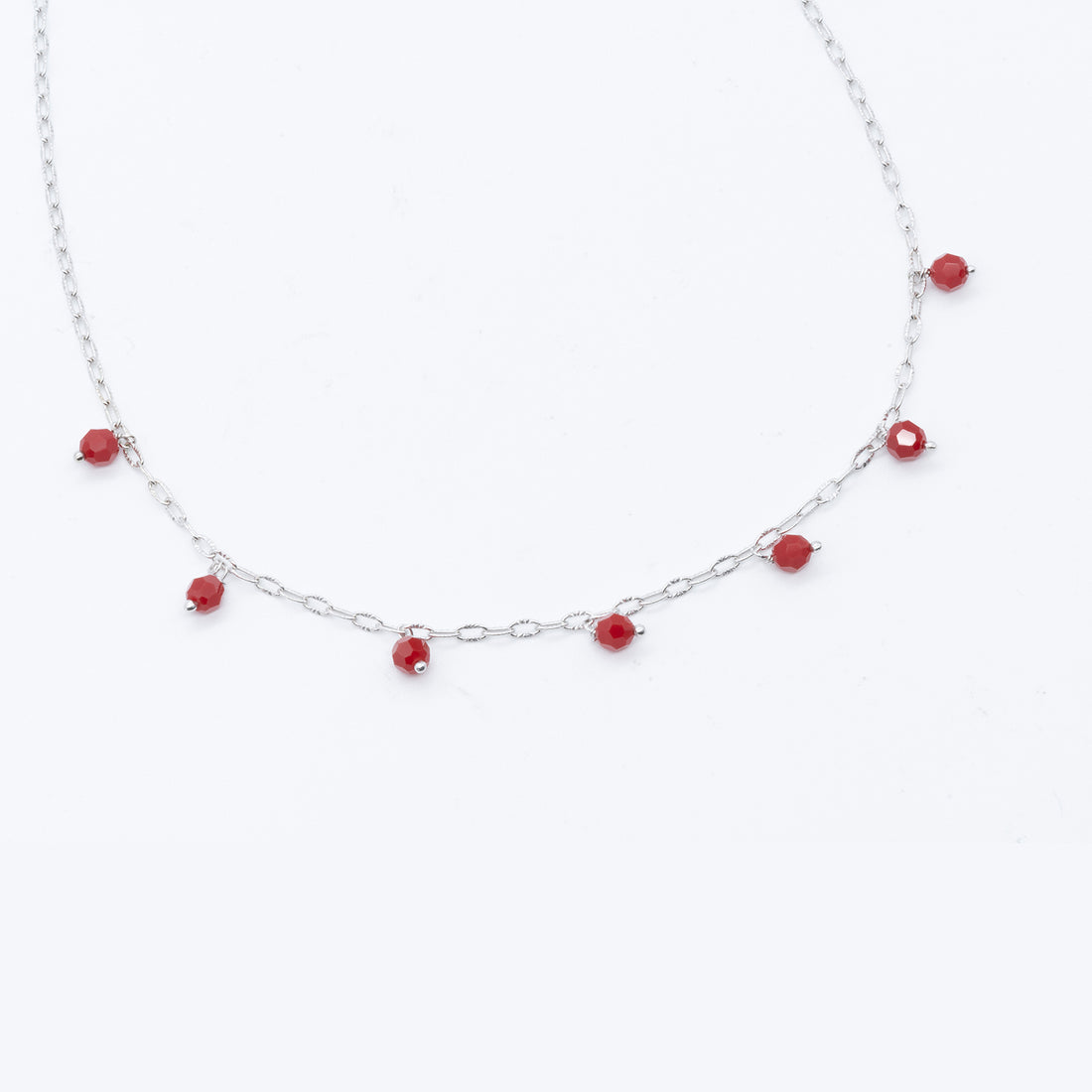 Scarlet Elegance Swarovski Necklace