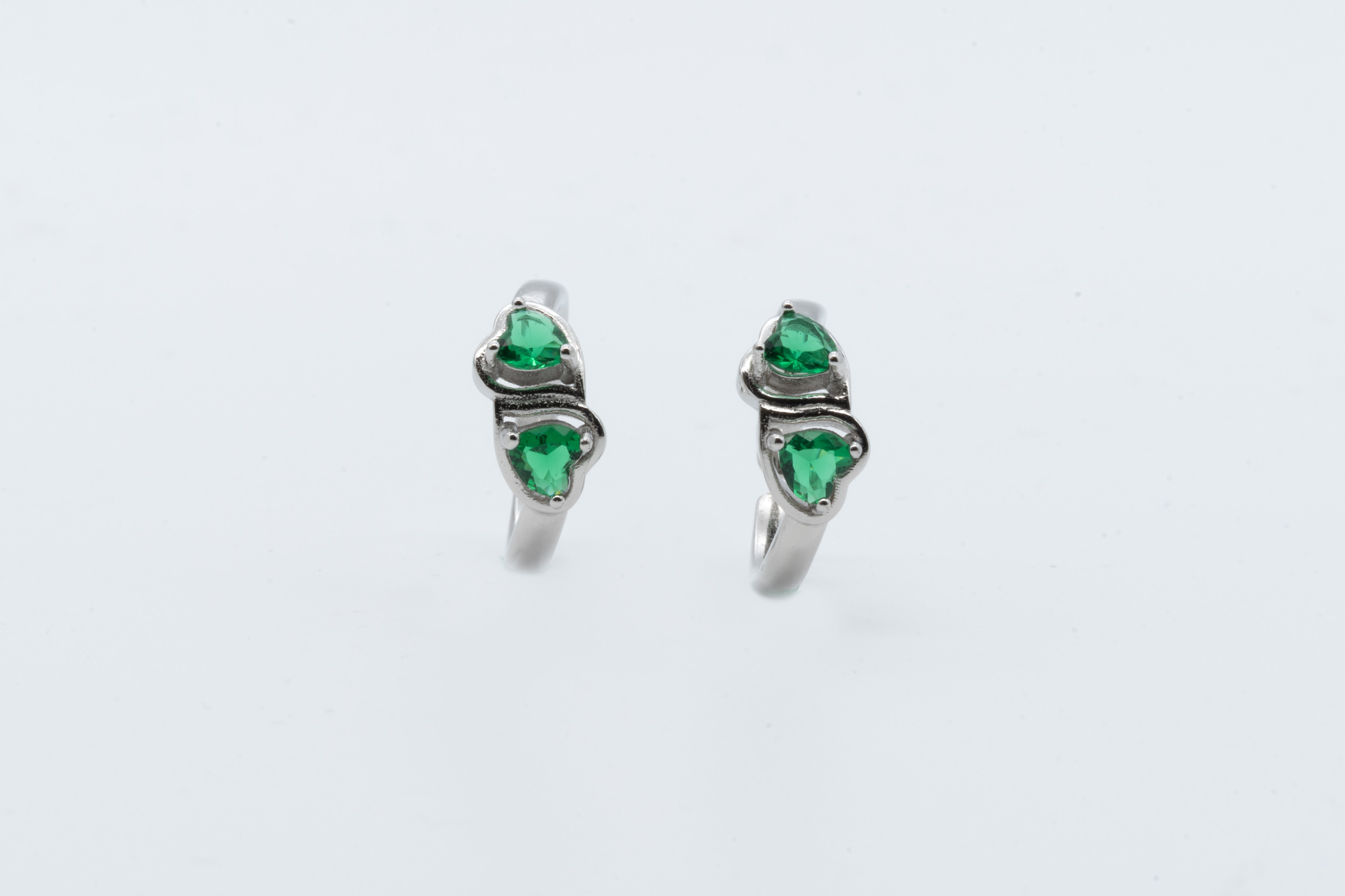 Emerald Bliss Toe Rings