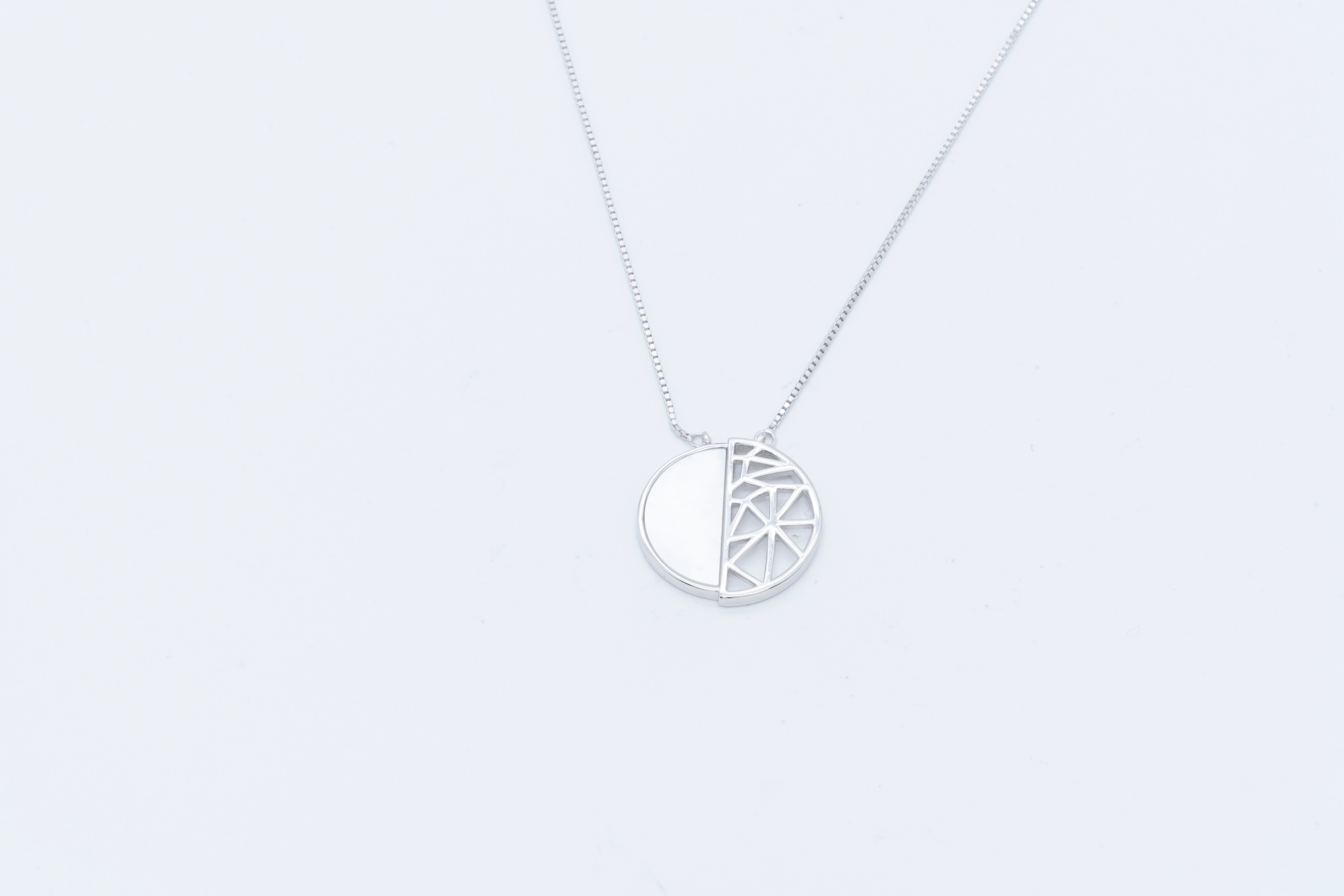 Geometric Harmony Silver Set