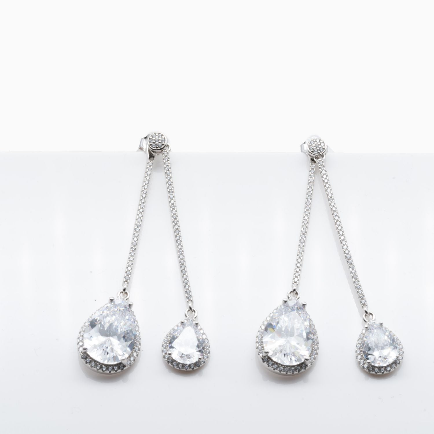 Double Teardrop Earrings