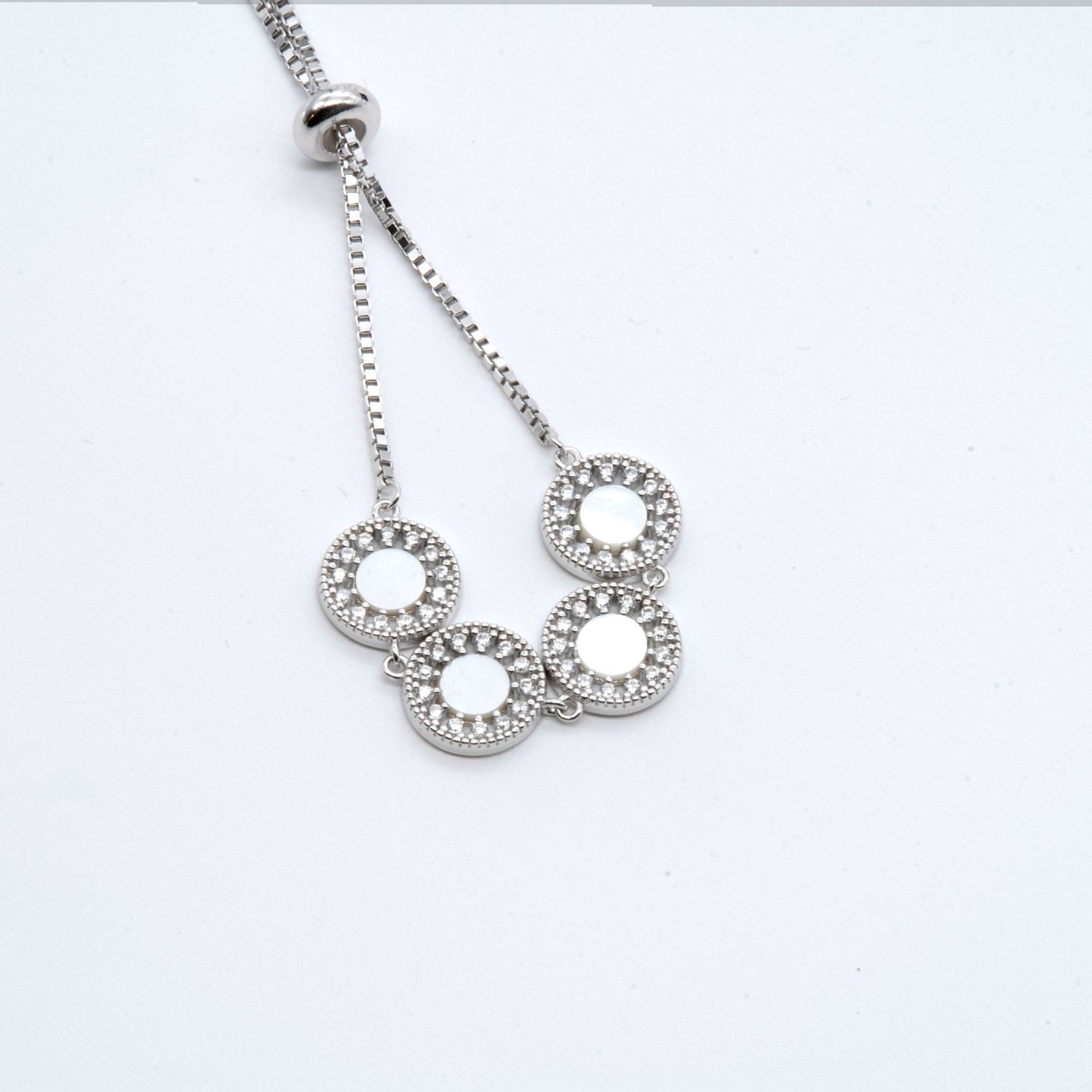 Radiant Quartet Circle Bracelet