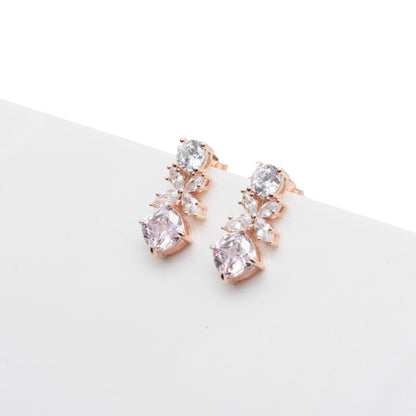 Rose Gold Sparkle Earrings