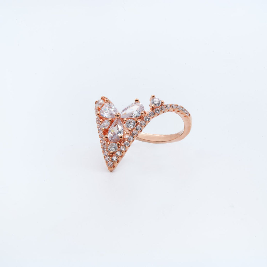 Rose Gold Vanki Statement Ring