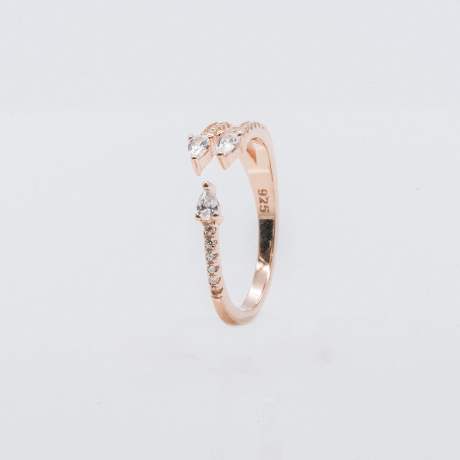 Rose Gold Marquise Open Ring