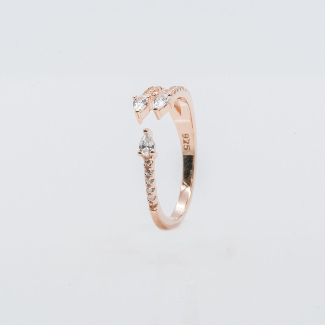 Rose Gold Marquise Open Ring