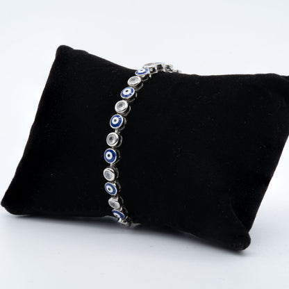 Evil Eye Sterling Silver Bracelet