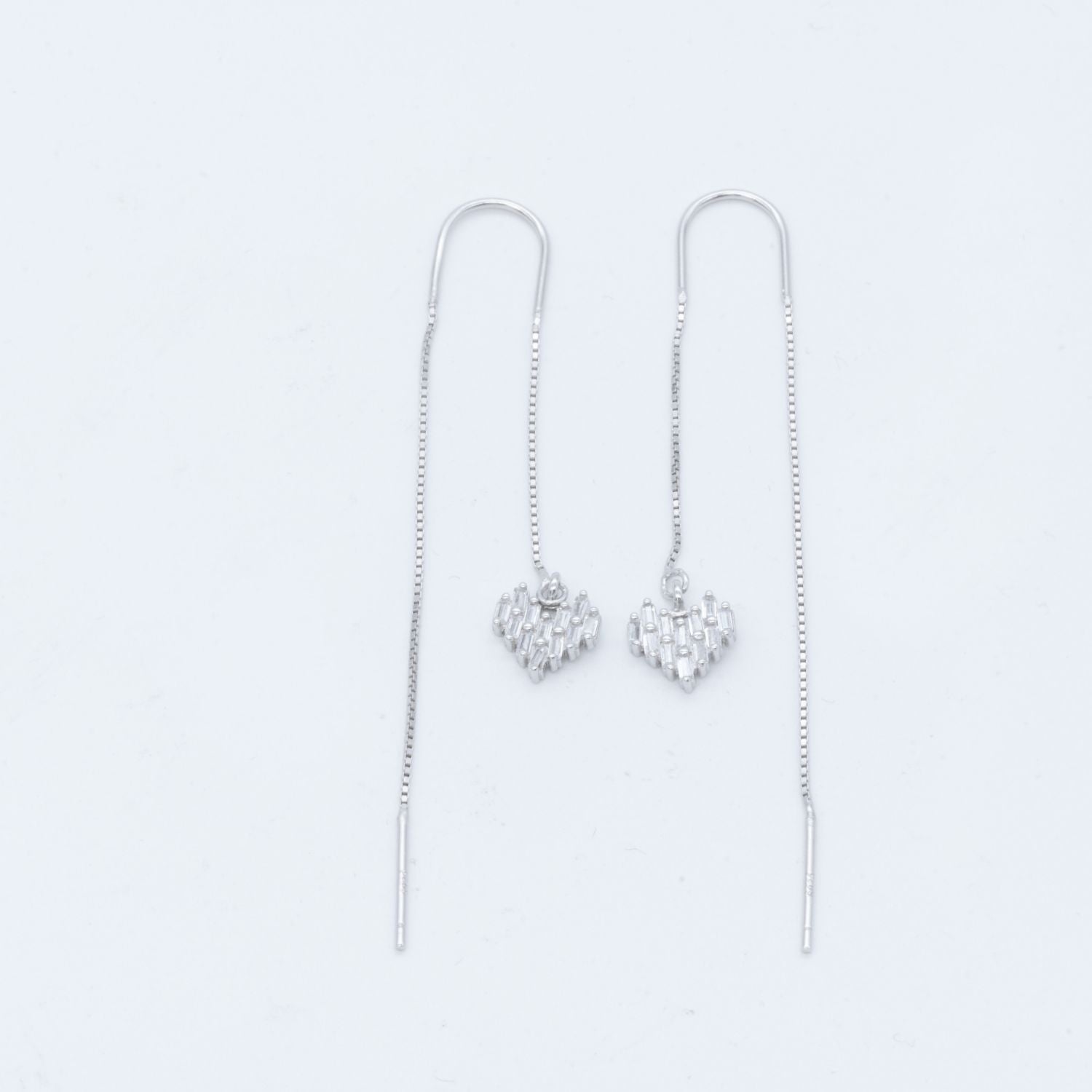 Heart Charm Sui Dhaga Earrings