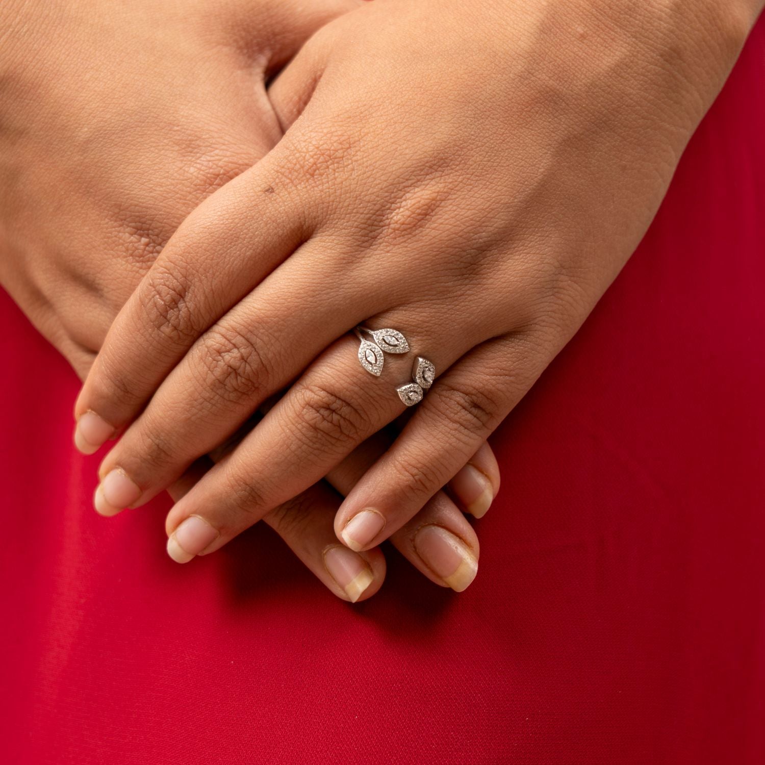 Quad Marquise Leaf Ring