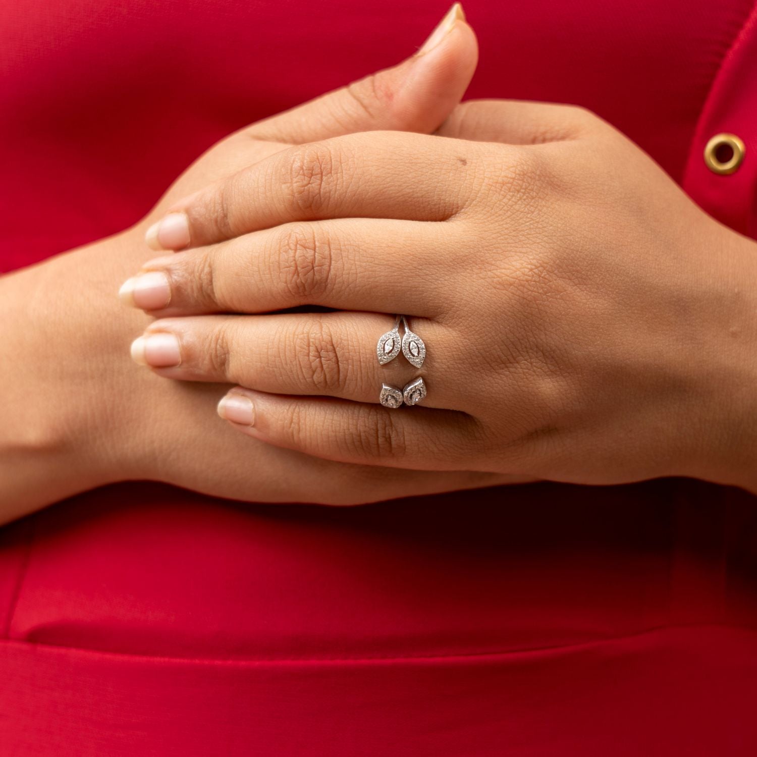 Quad Marquise Leaf Ring