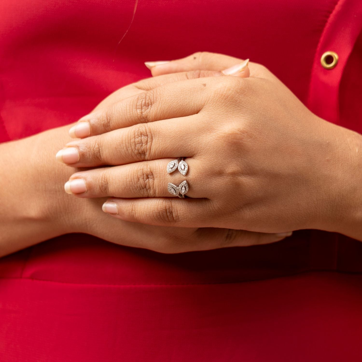 Quad Marquise Leaf Ring