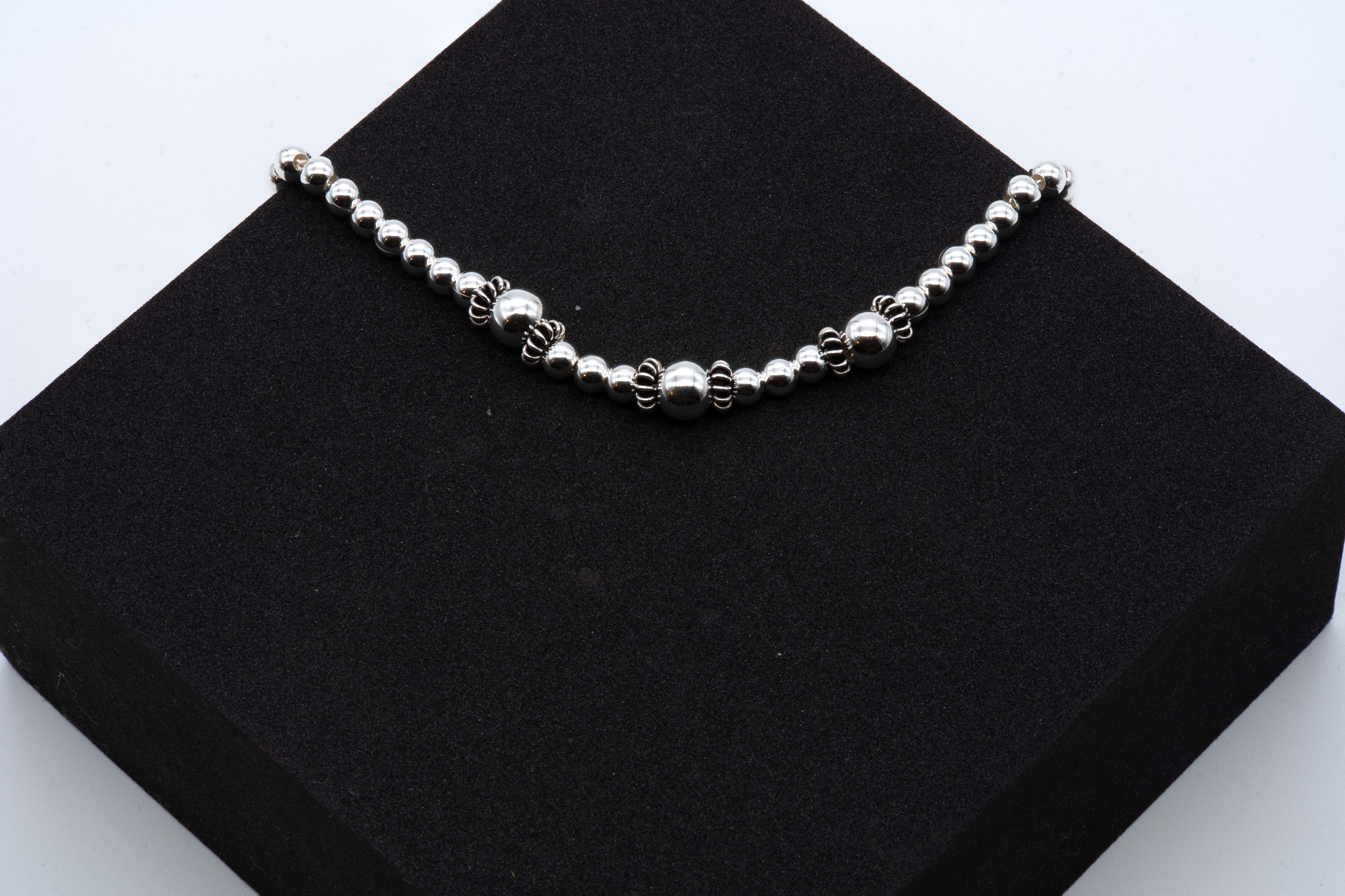 Silver Bead Bracelet