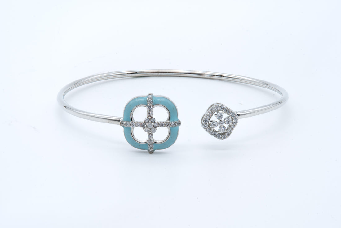 Turquoise Radiance Open Bangle