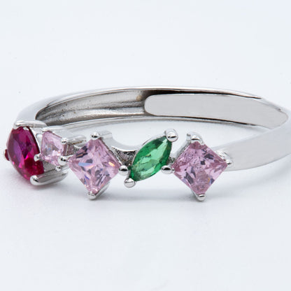 Colorful Gemstone Harmony Ring