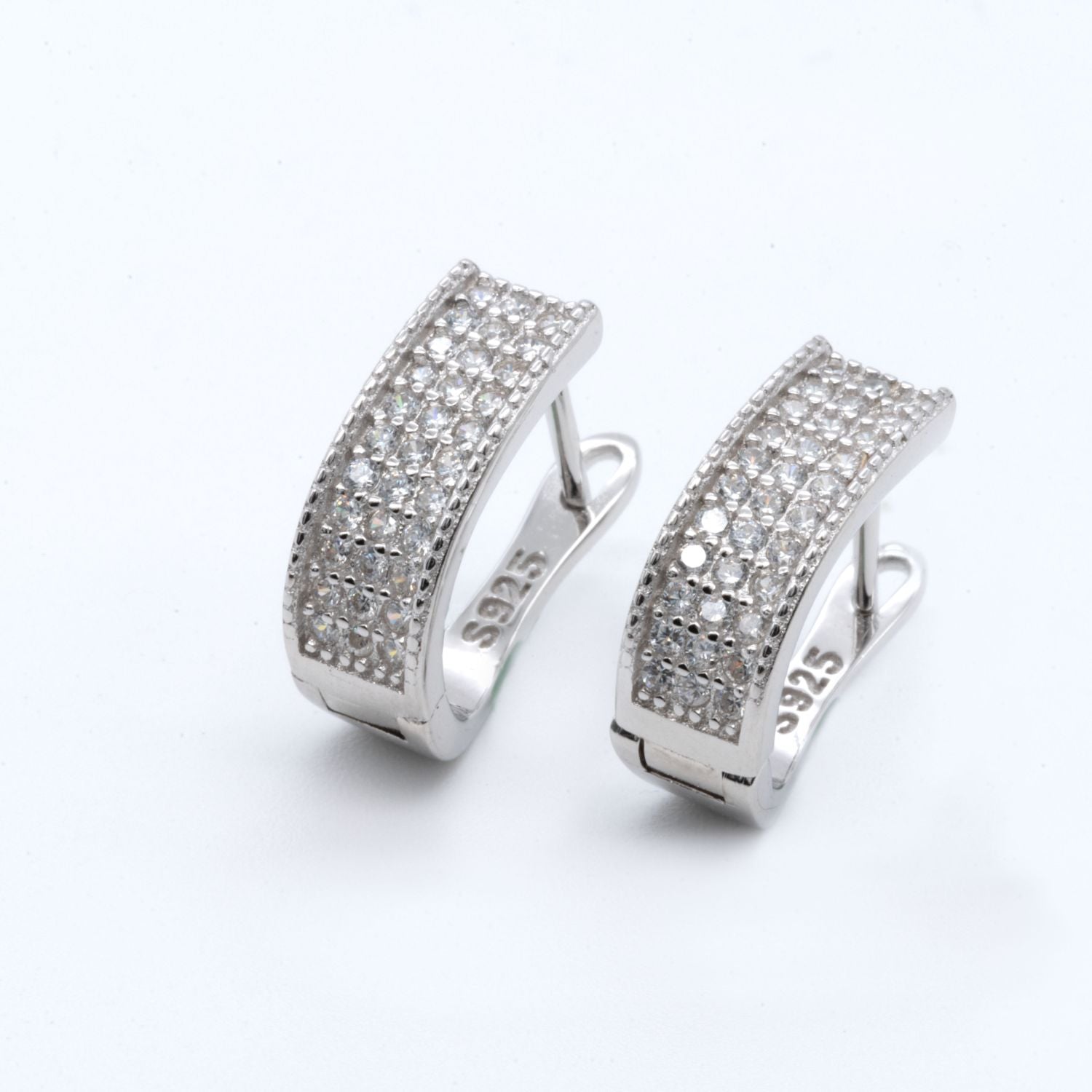 Crystal Bar Earrings