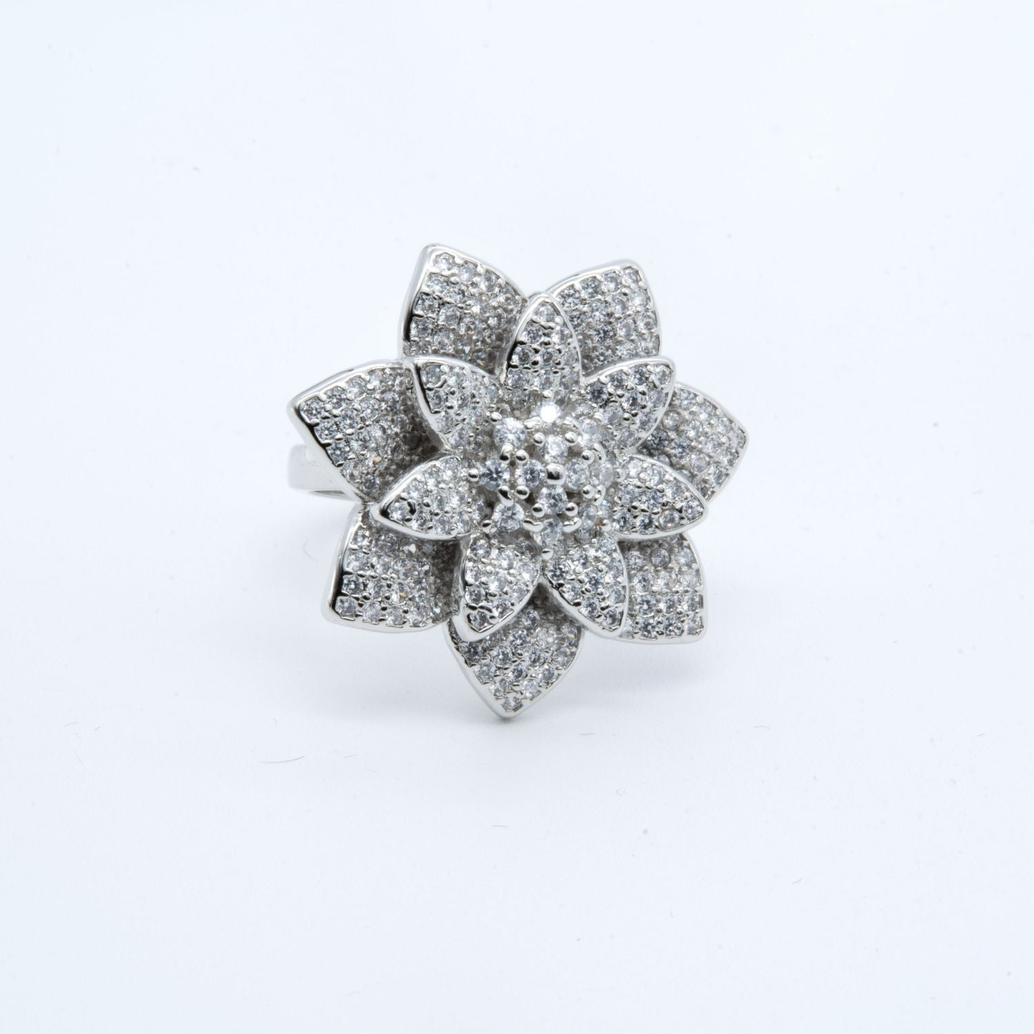 Radiant Lotus Flower Ring