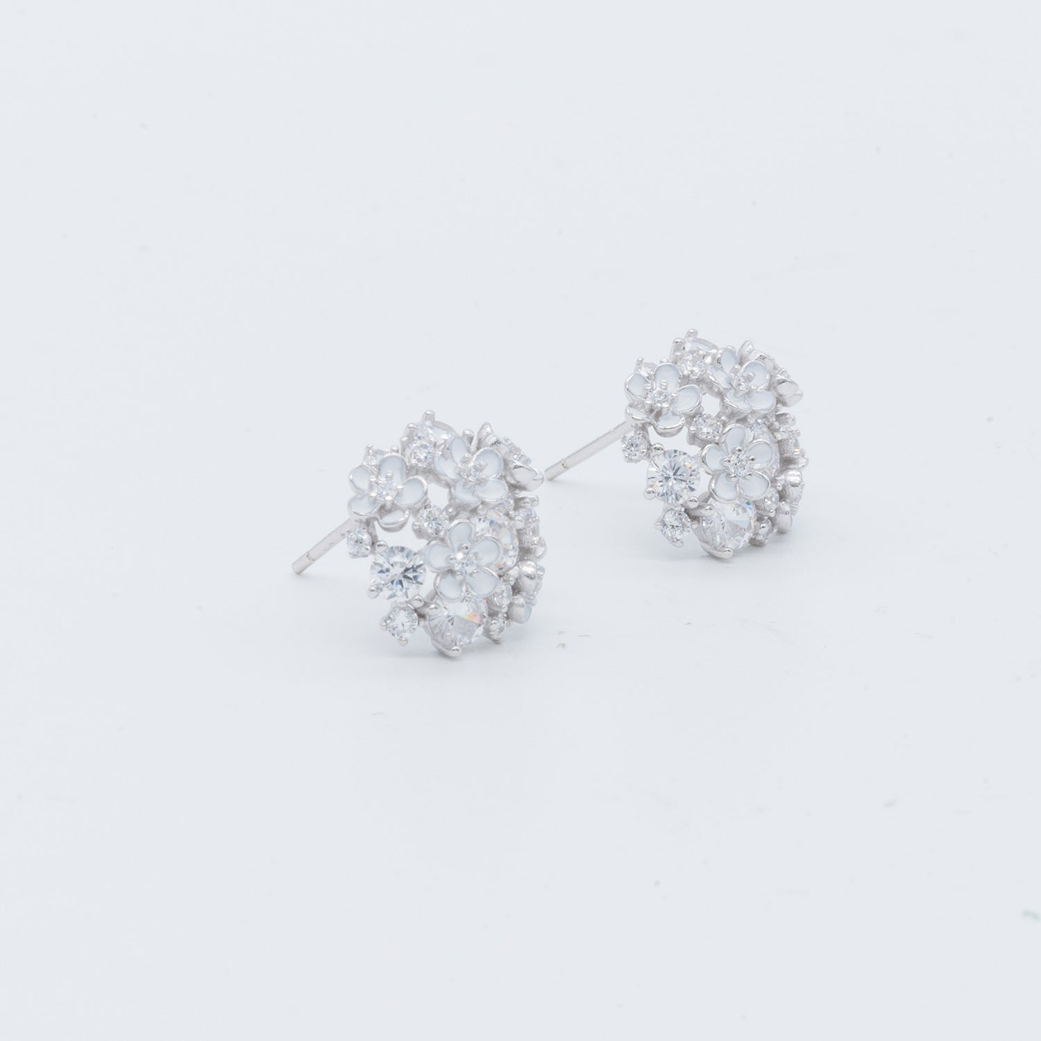 Blossom Cluster CZ Earrings