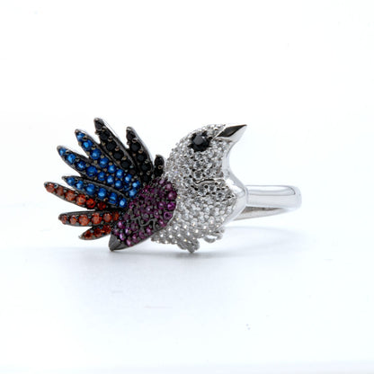 Rainbow Bird Ring