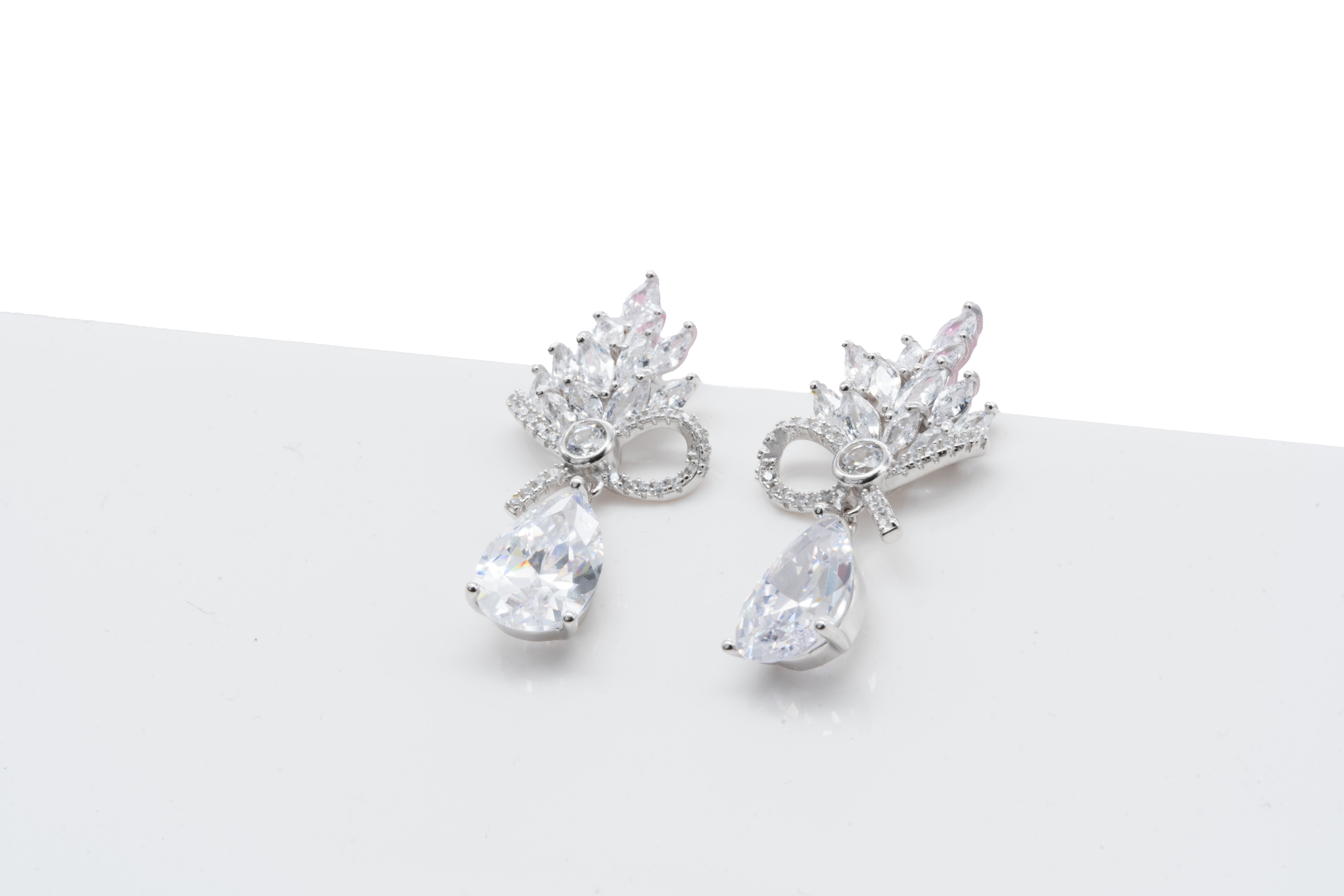 Radiant Teardrop Bow Earrings