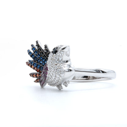 Rainbow Bird Ring