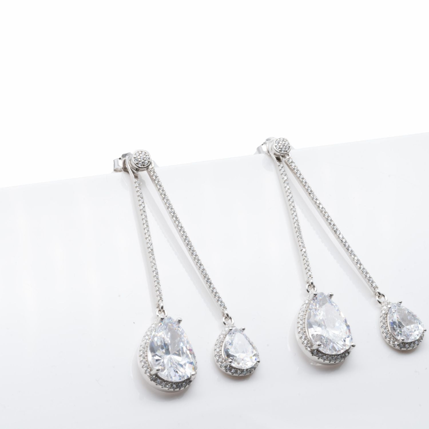 Double Teardrop Earrings