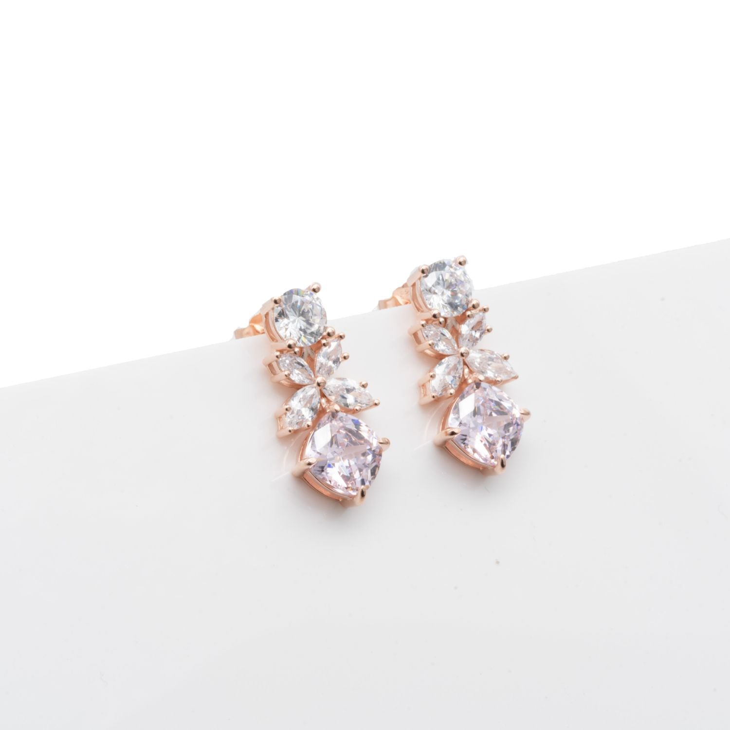 Rose Gold Sparkle Earrings