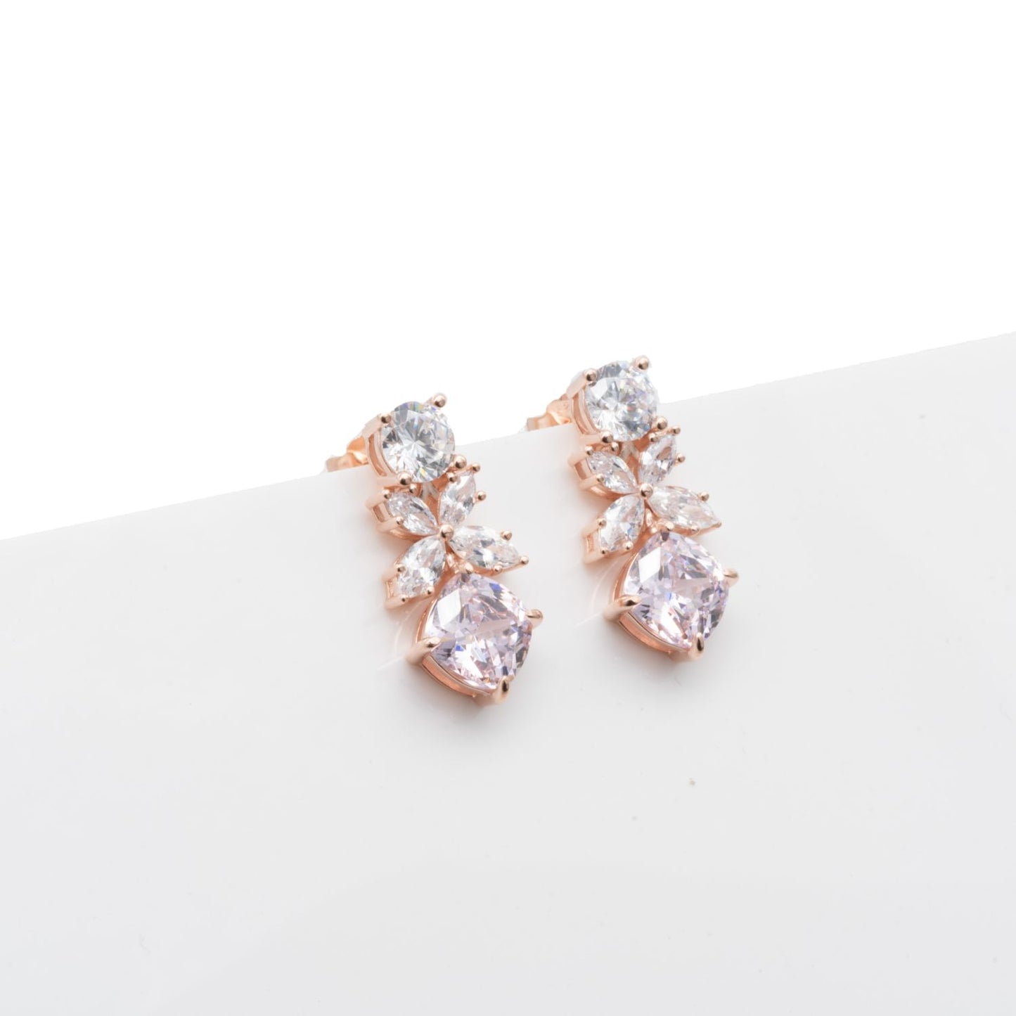 Rose Gold Sparkle Earrings