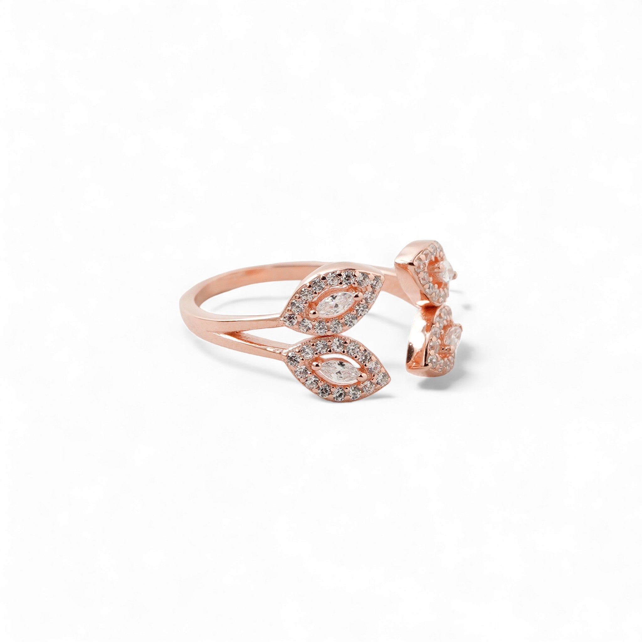 Quad Marquise Leaf Ring