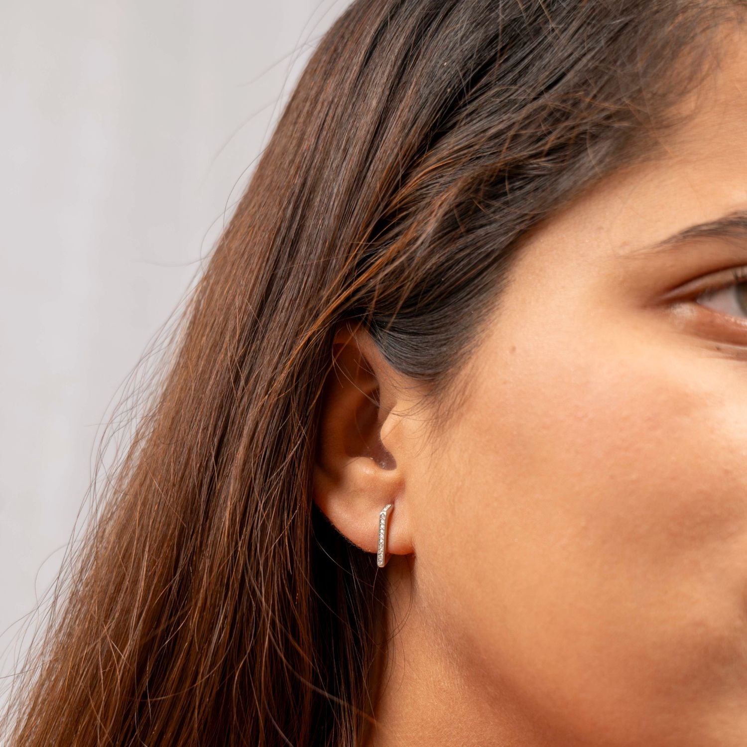 Modern V Hoop Earrings