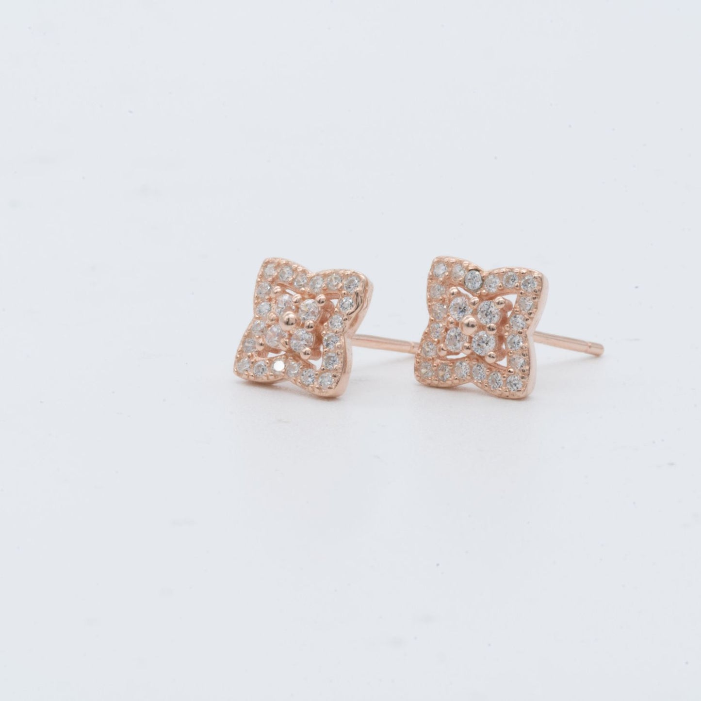 Tiny Butterfly Sparkle Stud Earrings