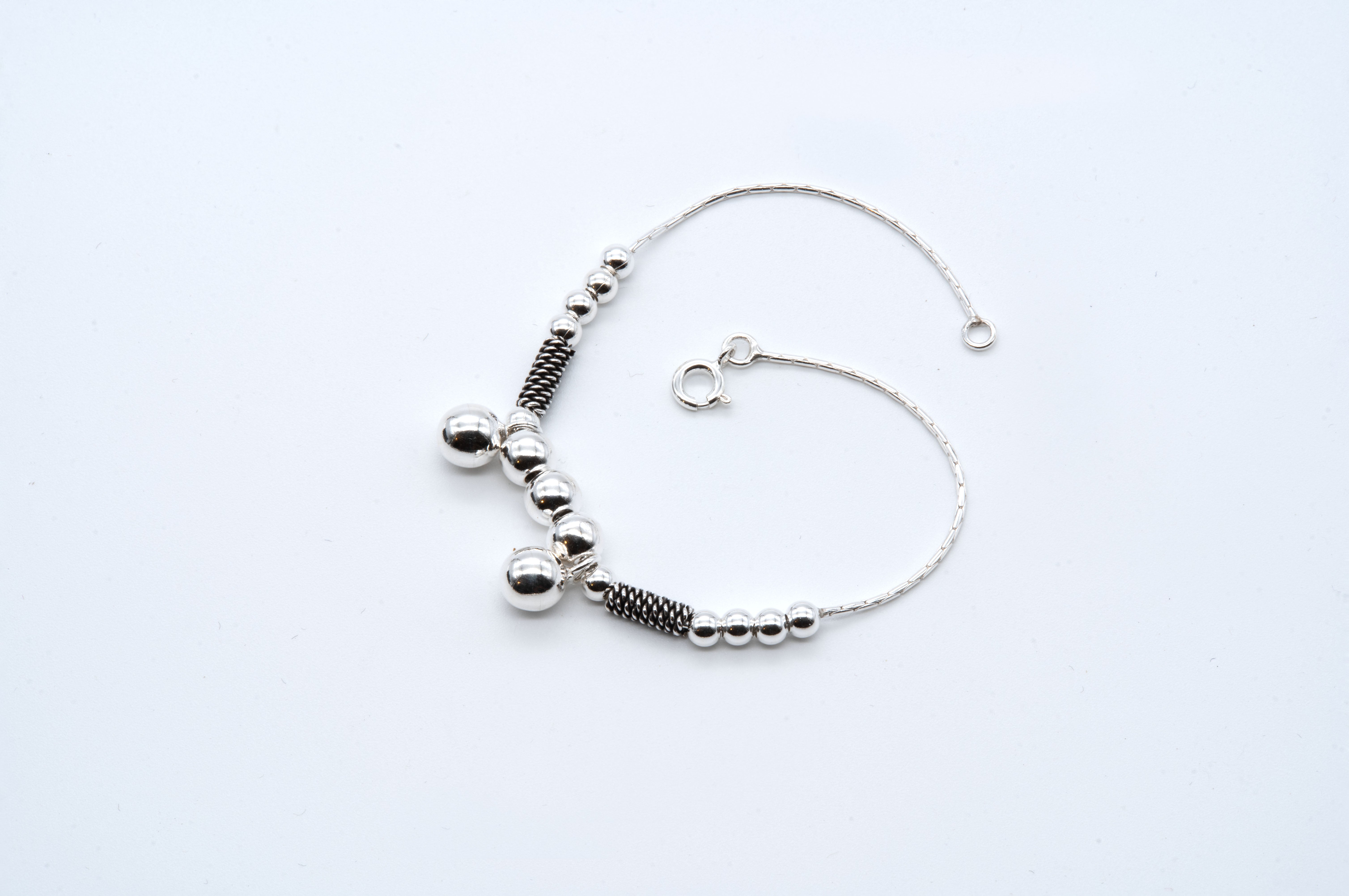 Shakti Bold Bead Silver Bracelet