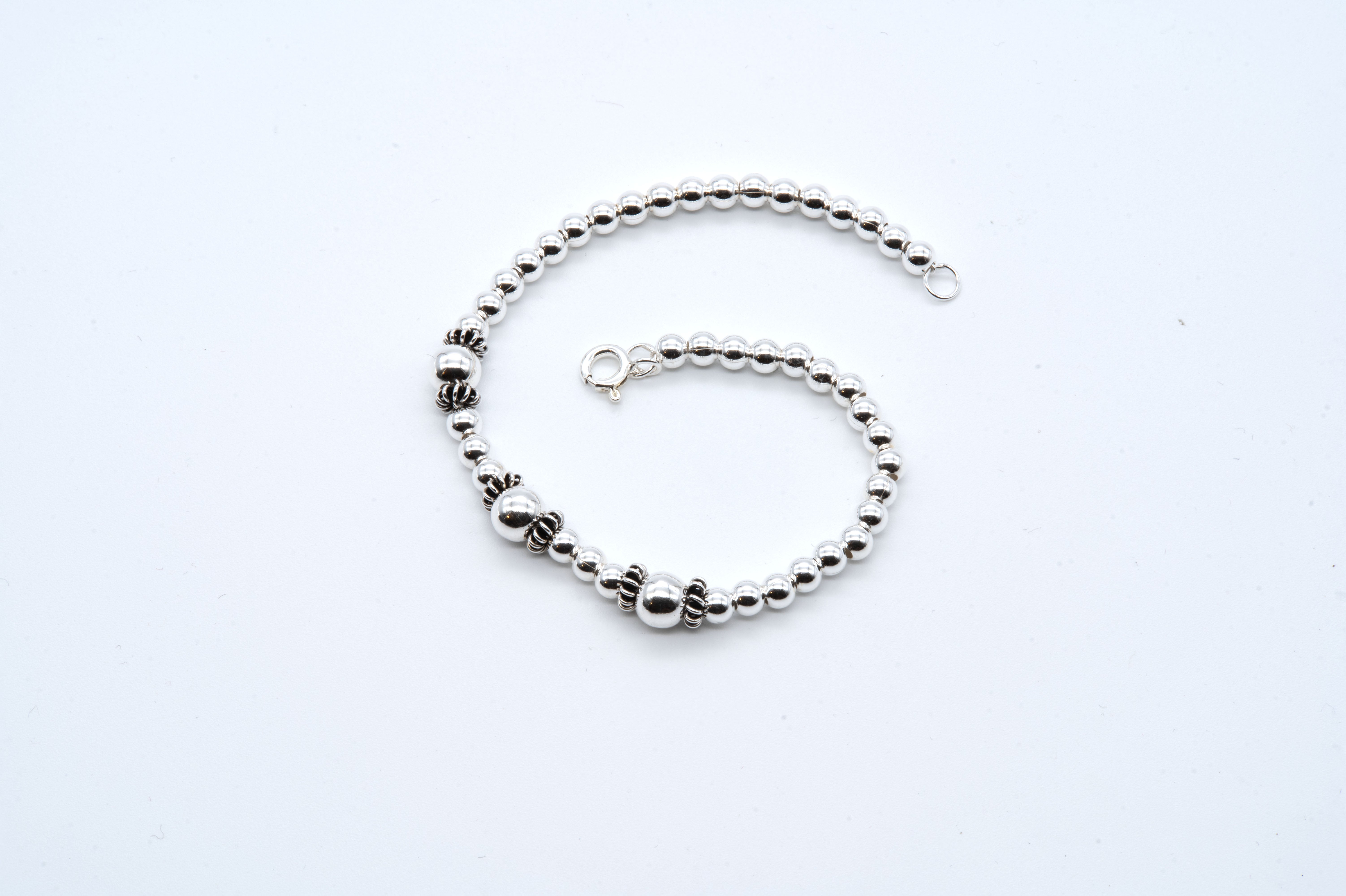 Silver Bead Bracelet
