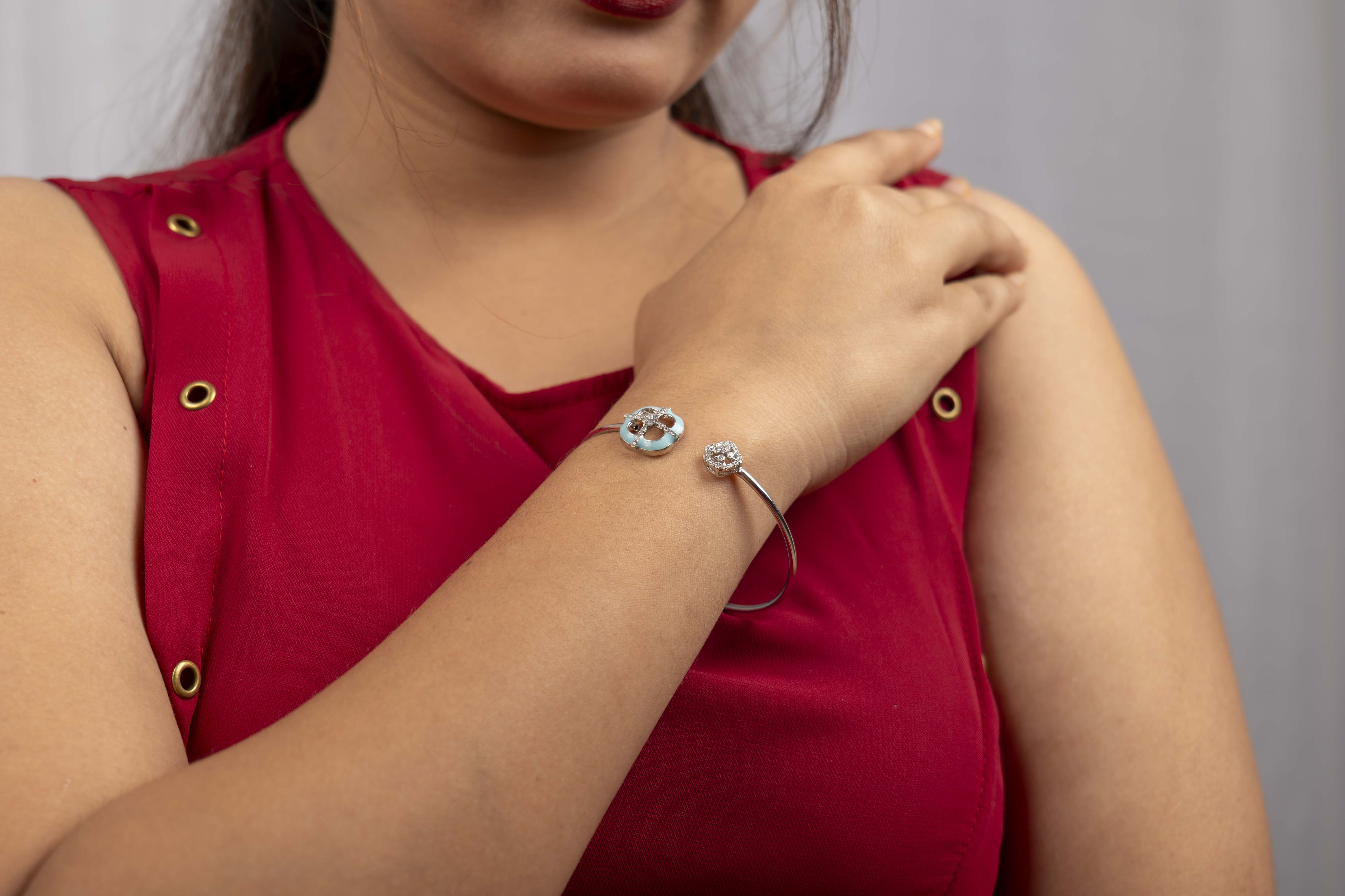 Turquoise Radiance Open Bangle