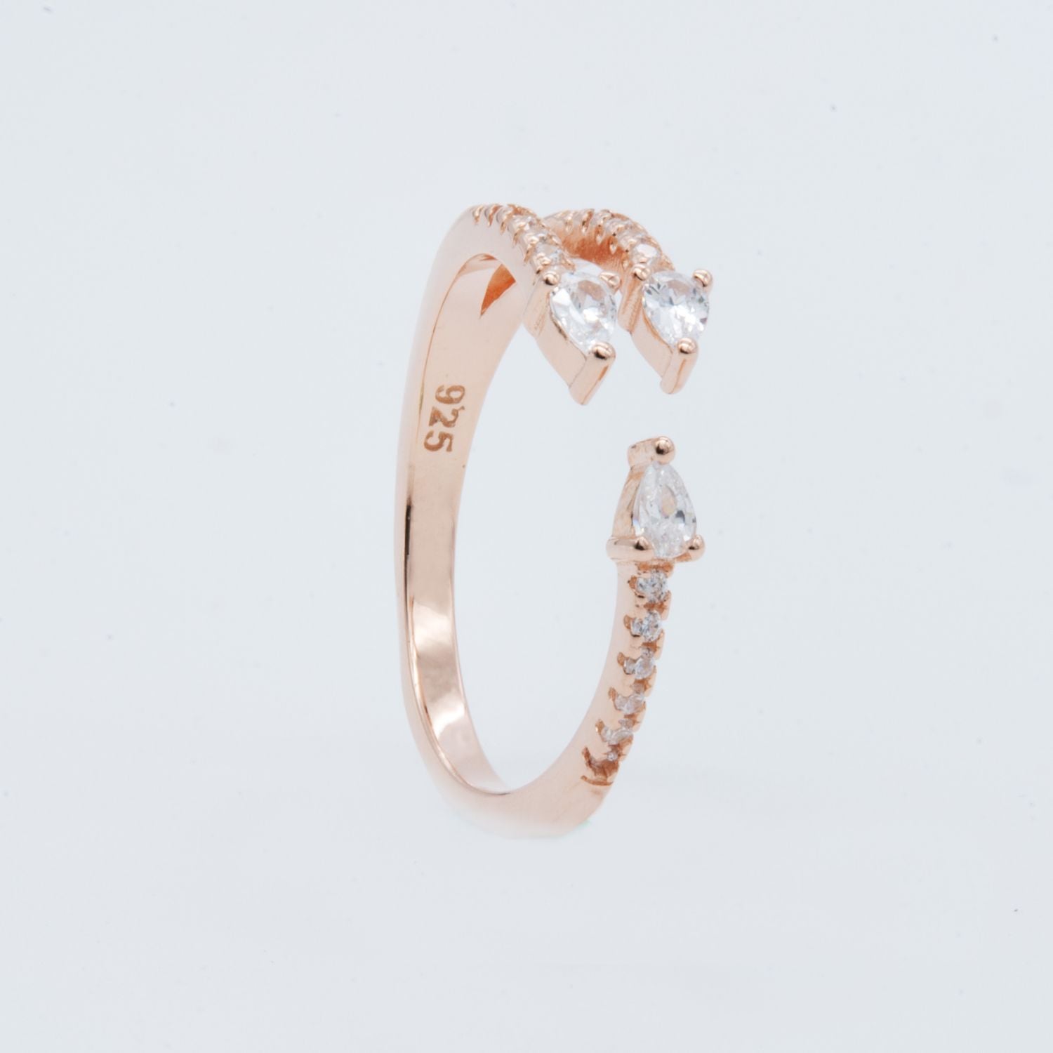 Rose Gold Marquise Open Ring