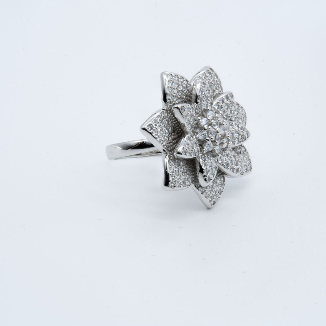 Radiant Lotus Flower Ring