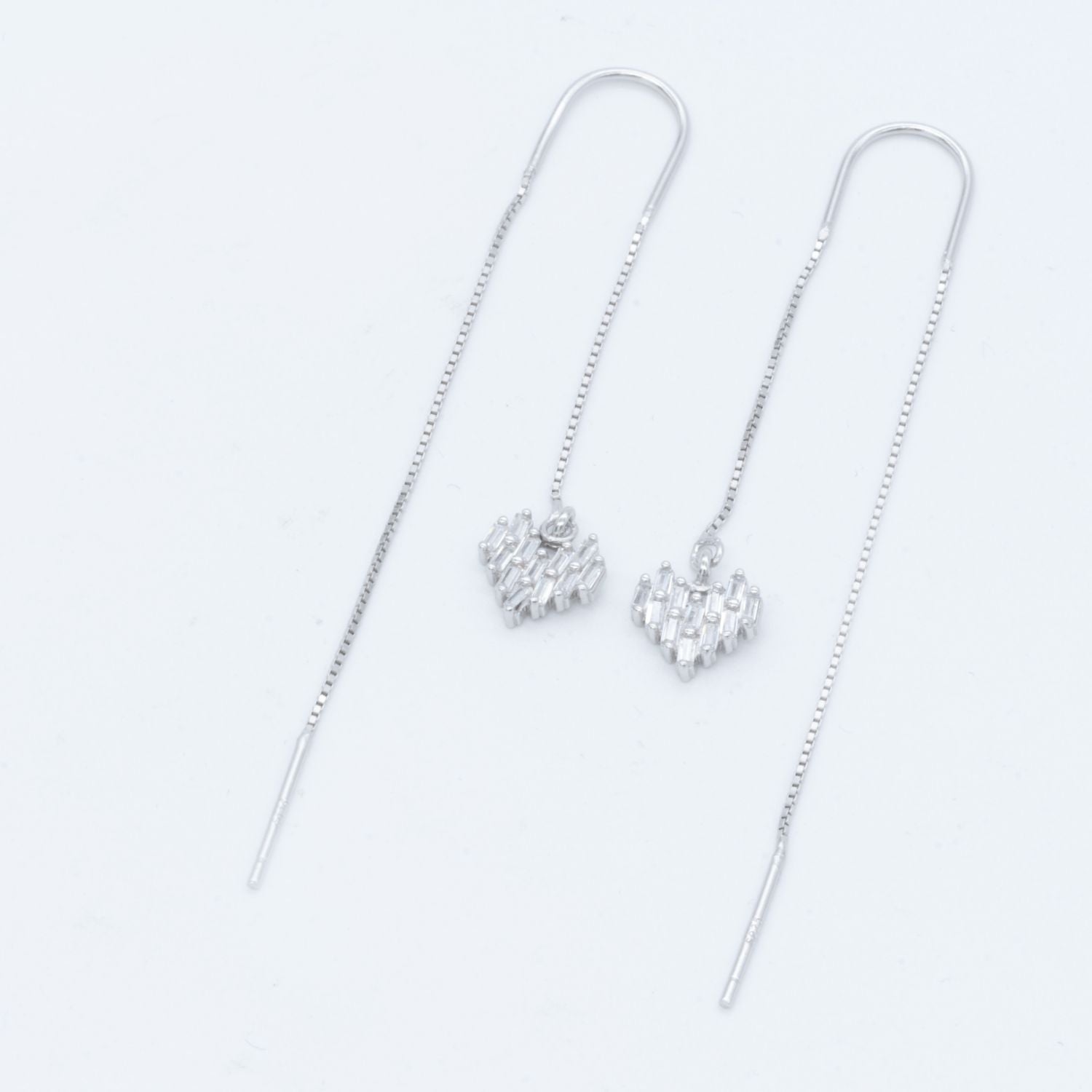 Heart Charm Sui Dhaga Earrings