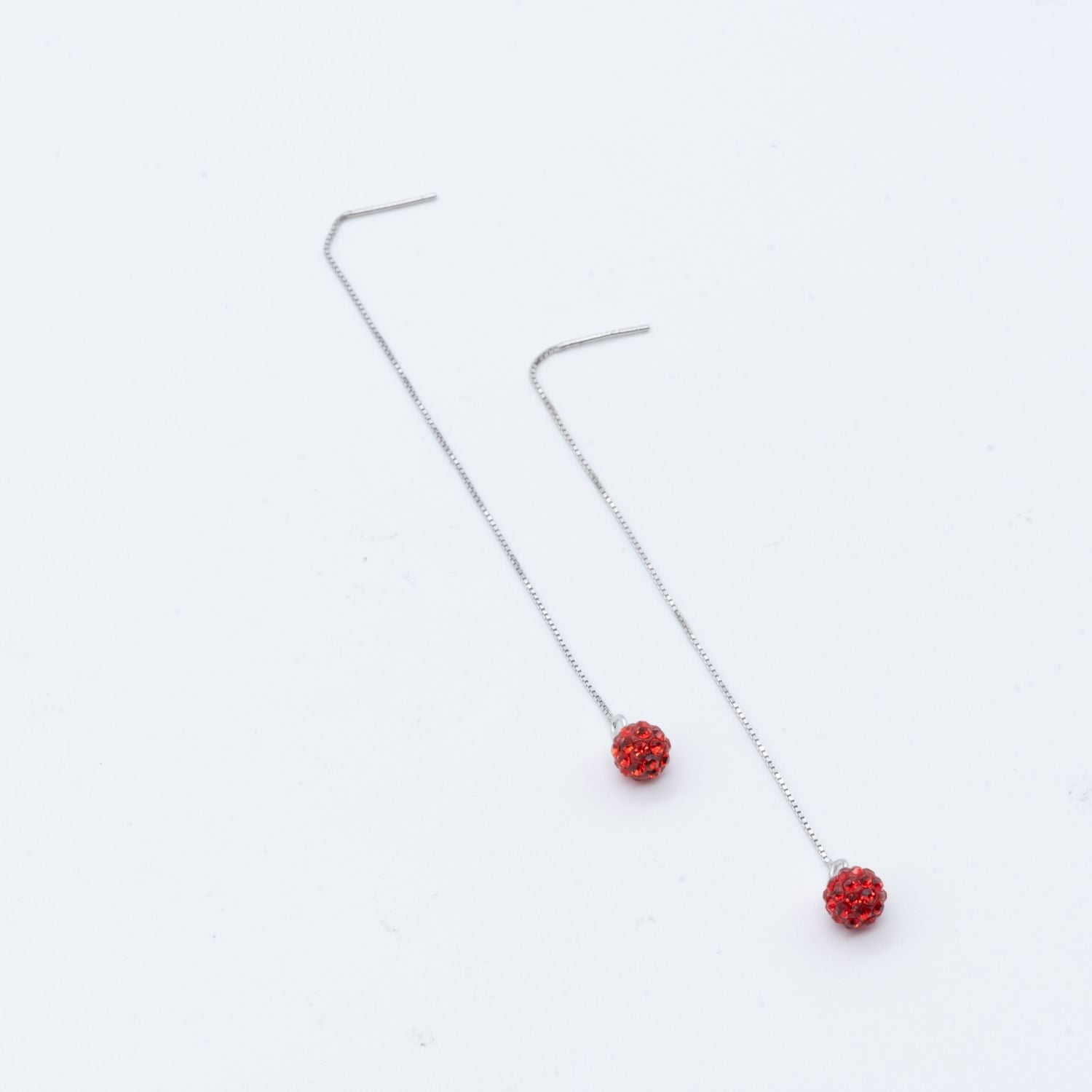 Ruby Sparkle Sui Dhaga Earrings