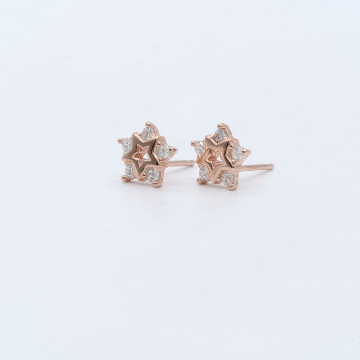 Mini Starburst Silver Stud Earrings