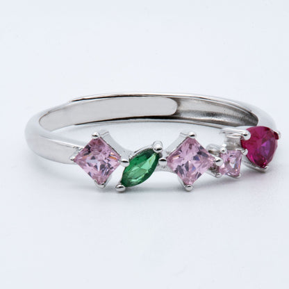 Colorful Gemstone Harmony Ring