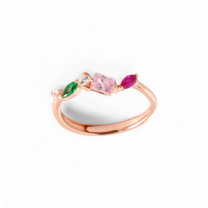 Colorful Gemstone Harmony Ring