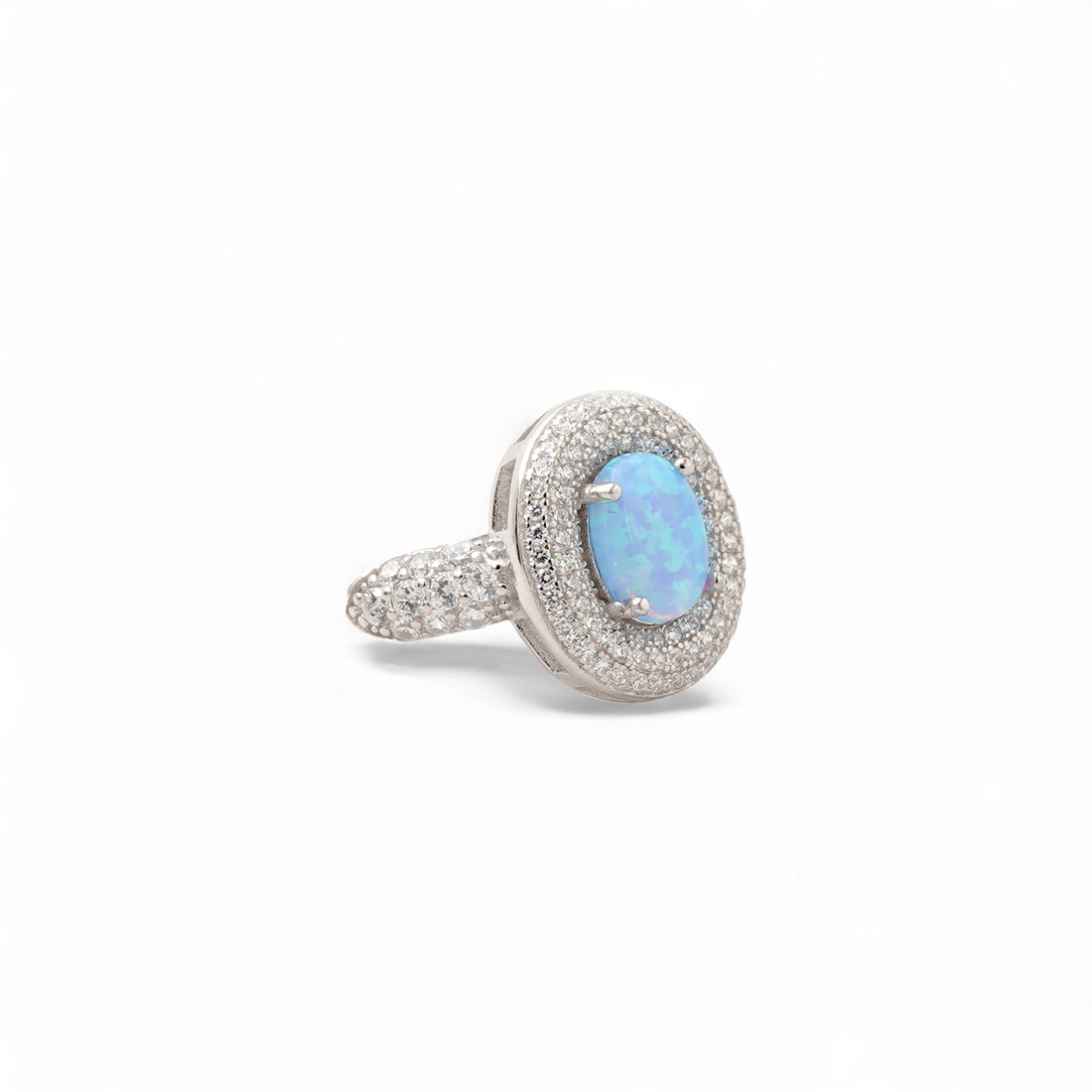 Opal Halo Ring