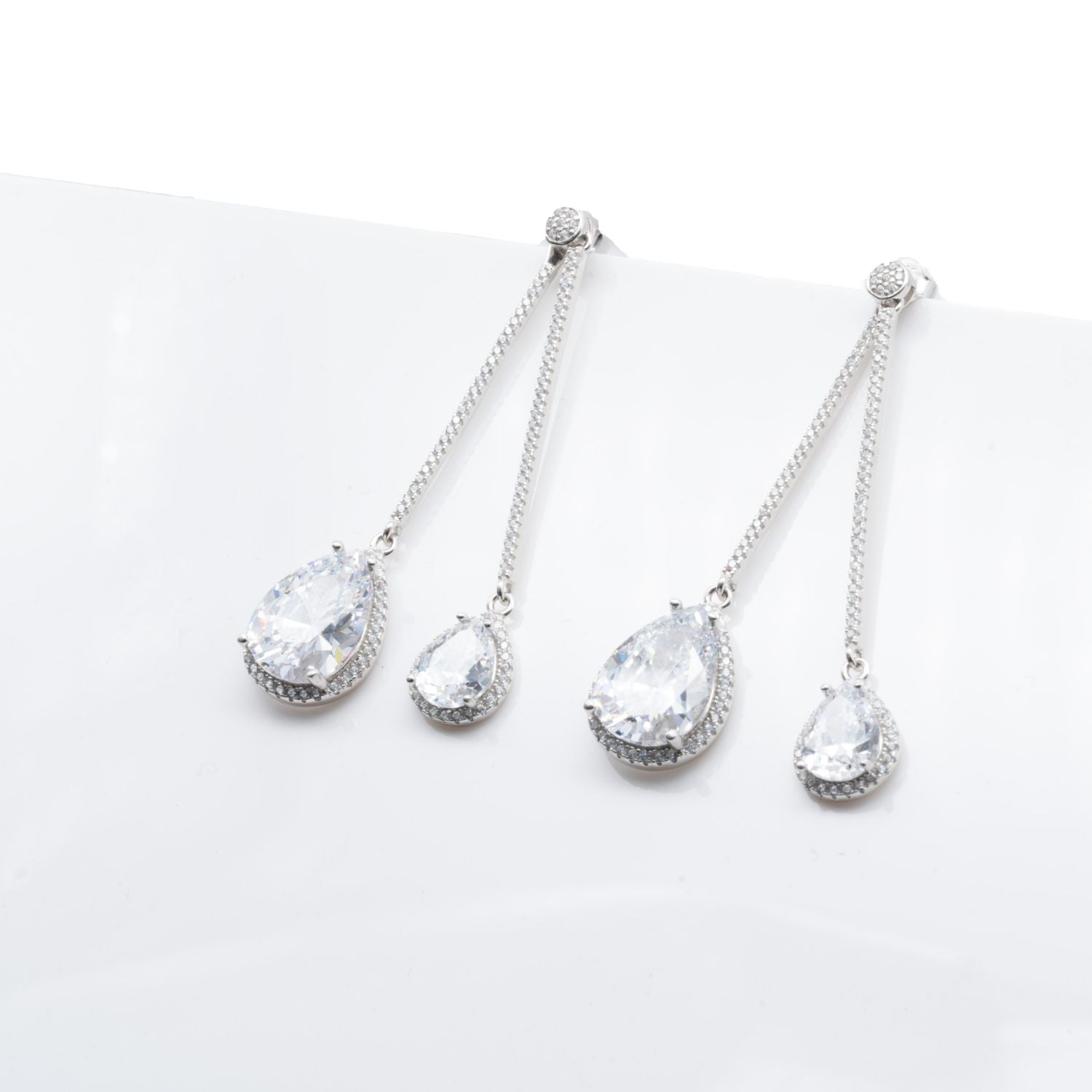 Double Teardrop Earrings