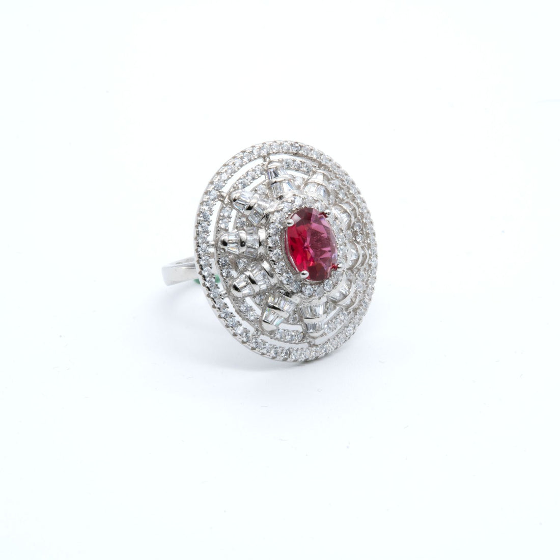 Ruby Radiance Cocktail Ring