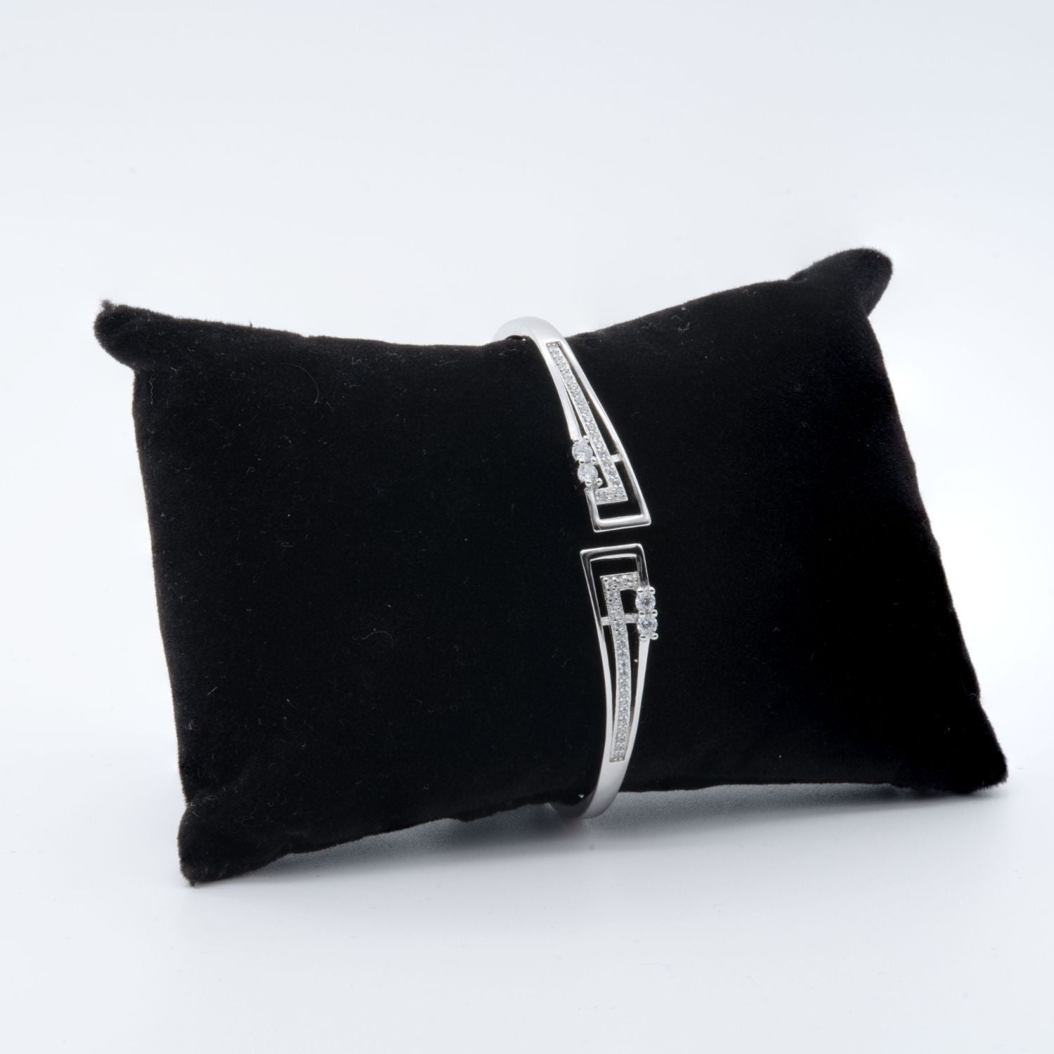 Ethereal Elegance Silver Bangle